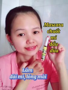 Mascara chuốt mi dầu dừa Bến Tre nguyên chất - Dưỡng mi dàicongdày mềm mại - Tinh chất dầu dừa 100% Nguyên Chất