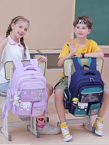 BE 2025 New Double-Deck Big Capacity School Bag For Waterproof Bagpack Student