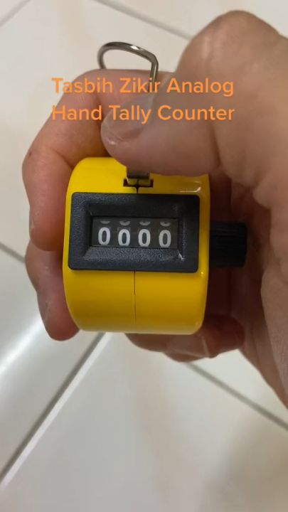 Alat Hitung Manual- Hand Tally Counter- Alat Hitung Cepat- 4 Digits