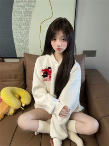 Áo Nỉ in Chữ Thiết Kế Mới Cho Nữ Mùa Xuân Thu Thường Ngày Đa Năng Áo Khoác Ngoài Có Mũ Trùm Đầu Thời Trang Thường Ngày