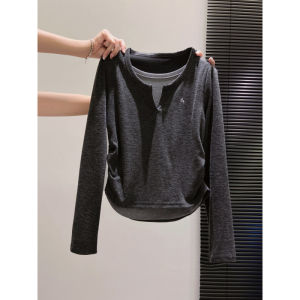La Chapelle | Color Block Layered Effect Long Sleeve T-Shirt Outerwear