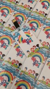(Over 10pcs Free Logo)DIY USB Flash Drive 1GB 2GB OEM Gift Custom Logo Plastic Name Card PenDrive Memory Stick Print Logo Gifts