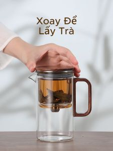 Ấm Trà Thủy Tinh Chịu Nhiệt Cao Cấp Magnet BP13 500ml - Ấm trà Cao Cấp Ứng Dụng Nam Châm Từ Tính Samahome