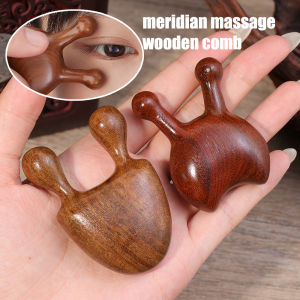 Sandalwood Facial Massage Comb Wooden Handle Piece Sandalwood Eye Massage Small Snail Comb Acupuncture Point Massager