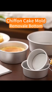 4/6/8 inch Anode Baking Pan Removable Bottom Nonstick Aluminum Alloy Bento Cake Pan Mold