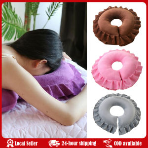 U Shaped Massage Pillow Face Hole Cradle Cushion Beauty Salon Spa Table Comfortable Stable Easy Cleaning Disposable Pillow Facial Comfort Removable and Easy Clean U-Shaped Pillow Massage Table Face Cradle Cushion Spa and Beauty Salon Massage Pillow