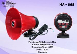 SPEAKER TOA BLACKSPIDER BS HA 668 BUAT JUALAN KELILING BISA REKAM 350 DETIK SUARA