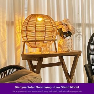 ZIYE | Purple Leaf Mood Courtyard Lamp Solar Weaving