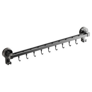 ERMO | Wall-Mounted Suction Hook Kitchen Organizer Rack No-Drill