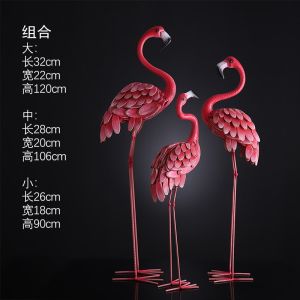 INS Flamingo Trending Creative Shop Window Floor Big Decorations Outdoor Garden Courtyard Wedding Scene Decoration