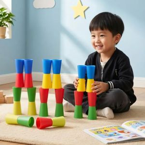 8/10Pcs Colorful Flip Cup Training Markers Soft Tower Cone Soccer Agility Skating Obstacle Multiplayer Outdoor Game Toys for Kid