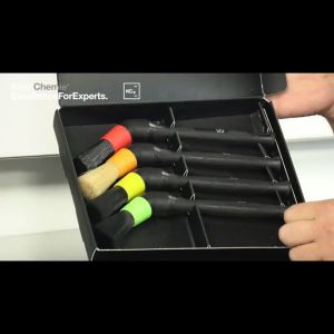 KOCH -CHEMIE KCX EXTERIOR BRUSH (3PCS SET) (RED BRUSH CONTAINS BOARS HAIR) [ FOR VEHICLE]