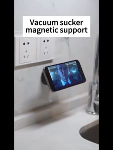 Foldable Magnetic Vacuum Suction Cup Phone Stand Car Dashboard Mount Strong Vacuum Mount for Car Home Gym Desk