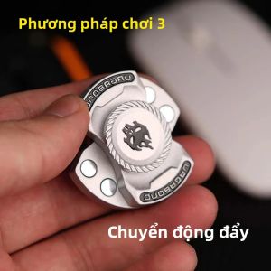 Bộ Đồ Chơi Giảm Stress 3 Trong 1 - Đồ Chơi Xoay Xương Người Ma Cá Nhân Hóa Thanh Trượt Giảm Căng Thẳng Đồng Xu Hợp Kim Phát Ra Âm Thanh Trò Chơi EDC Dành Cho Độ Tuổi 14+