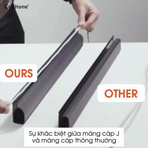 Khay đi dây thanh quản lý cáp dưới bàn làm việc gọn gàng dài 40cm