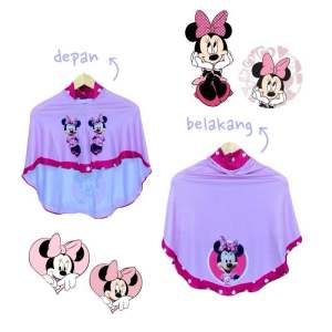 Hijab Instan Anak Motif Minnie Mouse