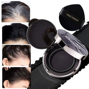 Dorisna Hairline Shadow Powder Compact Gray Root White Hair Instant Coverage Waterproof Sweatproof Hair Volumizing Filler Makeup