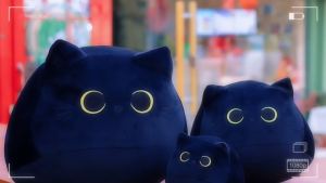 Supermarket Cute Animal Cat Plush Pillow - Soft Stuffed Cushion for Sofa Bedroom & Gift (Multiple Cute Styles) 30/40cm M40-D020