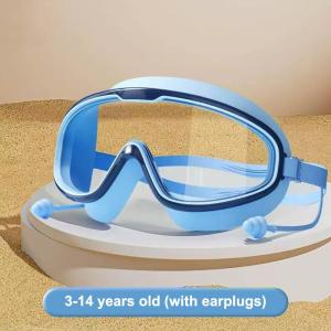 Children Swimming Goggles HD View Big Frame Leakproof Anti Fog for Boys Girls Summer Water