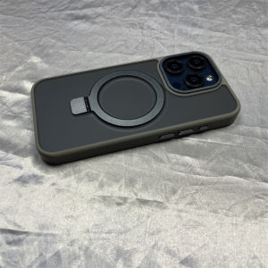 เคสโทรศัพท์แบบซิลิโคนซับซ้อนแบบซ่อนได้พร้อมขาตั้งแบบแม่เหล็กสำหรับ Apple 15 pro Max 14 pro Max 13 pro Max 12 pro Max