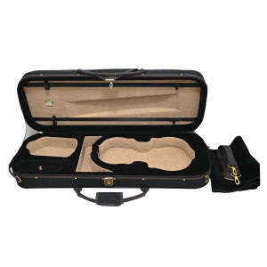 Portable 15.5 inch Oxford Cloth Viola Case with Hygrometer Black Rectangle String Instrument Accessories Music & Books Category