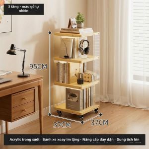 OYIla | Tủ Góc Để Sách Chống Bụi Trong Suốt