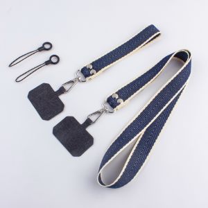 Anti-Lost Mobile Phone Lanyard Hanging Neck Wrist Rope Children Neutral Strong Durable Short Clip Mens Patch Pendant