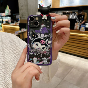 Dark Cartoon OPPO Phone Case with Strap Slant Crossbody Stand Protective Shell Cute Girl Heart ACE2 Cartoon Support Best Friend Protector