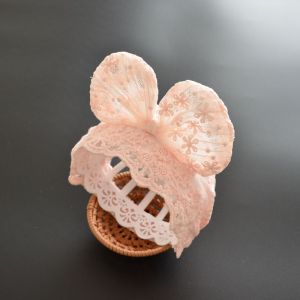 Princess Style Baby Girl Hair Accessories Lace Headband Large Bowknot Cute Infant Cap Fashionable Childrens Headwear
