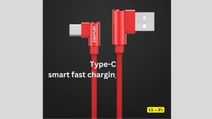 AWEI CL-35 Type C 2.4A Fast Charging L Type Data Cable Charger 1.5M