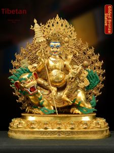 ZANGCUN | Handmade Gilded Copper Buddhist Figurines Home Decoration