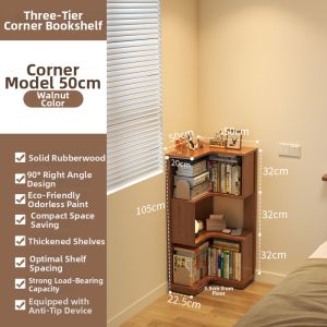 DONGMU | Solid Wood Simple Corner Bookshelf