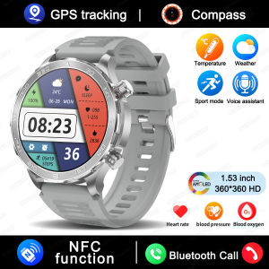 2025 New GUHUAVMI IP68 Waterproof GPS Sports Smart Watch Men AMOLED HD Screen Heart Rate NFC Bluetooth Call Smart Watches Woman