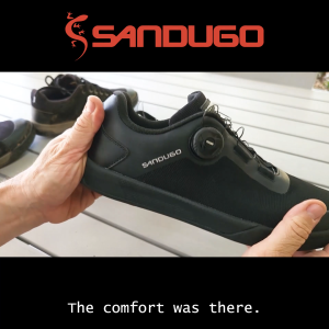 SANDUGO FITGO LACING Cycling Shoes MTB Mountain Bike Shoes 2 Bolts Suitable for All SPD Pedals(XC/AM) Compatible with Peloton Lightweight and Comfortable Cleats Shoes