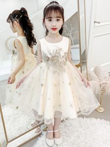 Princess Style Embroidered Skirt for Girls Summer Breathable Cotton Dress Childrens Fashionable Puffy Skirts Baby Girls Clothes
