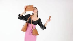 Trendy Womens Bag Retro Socialite Shoulder Handbag Fashion Crossbody 4-Piece Set Mother-Daughter Bag