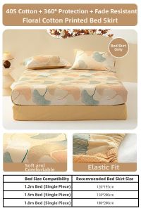 Water star | Printed Cotton Bed Sheet Cover for Dormitory