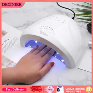 DECINIEE 48W UV LED Lamp for Nail Dryer 30pcs LED Lamp for Manicure Curing Poly Gel NailPolish Drye with Motion Sensing Nail Tools