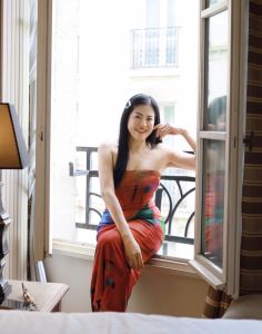 P006-040 PIMNADACLOSET - Strapless Mesh Print midi Dress