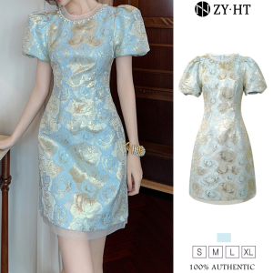 ZYHT ชุดเดรสทำงานของผู้หญิงชุดเดรสวันหยุดชุดเดรสเกาหลีชุดราตรีเข้าร่วมงานชุดเดรสสุดหรู Gaun Modis ชุดเดรสปาร์ตี้ชุดแต่งงาน30876