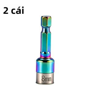 Đầu Khẩu Impact Thép CR-V 8mm Mô-men Xoắn Cao Đầu Lục Giác Không Từ Tính Dùng Cho Chuyên Nghiệp