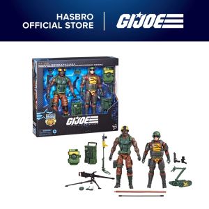 G.I. Joe Classified Series #126 Tiger Force Roadblock Tripwire & M.A.C.L.E.O.D. 2 Collectible 6 Inch Action Figures with 17 Accessories