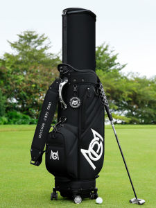 PGM GOLF | Extendable Hard Shell Golf Bag For Men and Women with 4 Wheels