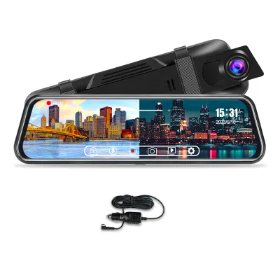Camera Hành Trình Ô Tô 10 Inch 4K HD Tích Hợp Gương Chiếu Hậu Camera Trước Và Sau Tầm Nhìn Ban Đêm Hồng Ngoại Ghi Hình Video WiFi Bluetooth Cảm Biến G