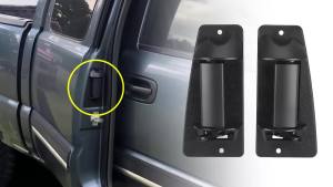For Chevrolet Silverado 1500 2500 3500 GMC Sierra 1500 2500 99-07 Outside door handle left right extended cab 15758172 15758171