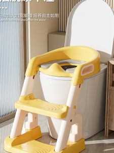 Childrens Auxiliary Toilet Ladder Childrens Toilet Seat Supplies Infants Baby Ladder Folding Toilet Triangle Structure