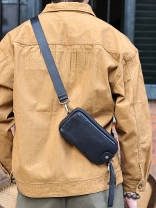 WANYE | Genuine Leather Mini Crossbody Bag Multifunctional Sport Casual
