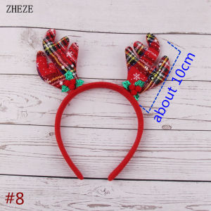 2024 Christmas Series Headbands For Children Girls Xmas Tree Party Hats Hair Band Clasp Head Hoop Decoration Accessories Gifts