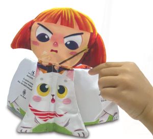 ห้องเรียน หนังสือผ้า มะเหมียวแมวน่ารัก ใช้สีที่ปลอดภัยสำหรับเด็กเล็ก ขยำมีเสียง พัฒนากล้ามเนื้อมือ