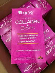 [ Date 01/2027 ] Collagen Dạng Nước KHÔNG ĐƯỜNG Zena Nutrition Liquid Collagen + Biotin 900ml Của Mỹ.